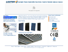 Tablet Screenshot of ligitek-pv.com.tw